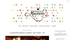 Desktop Screenshot of priscilamacarons.com.br