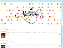 Tablet Screenshot of priscilamacarons.com.br